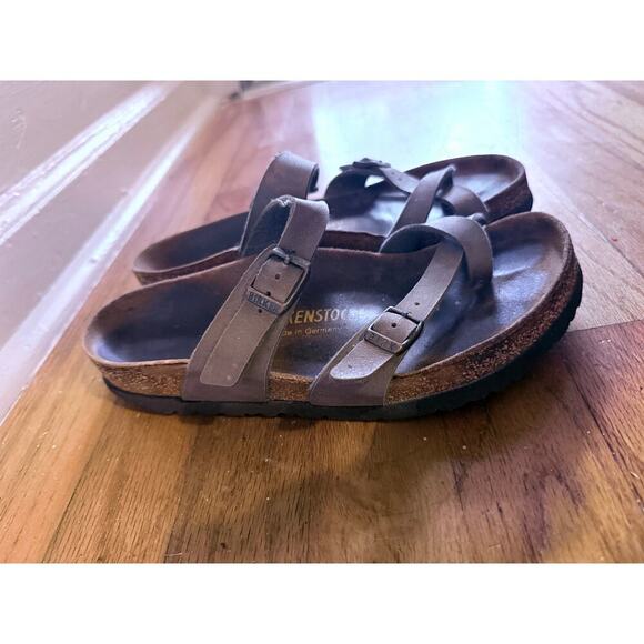 Birkenstock Mayari birko-flor sandals in brown size 37 (6-6.5) - Picture 2 of 6